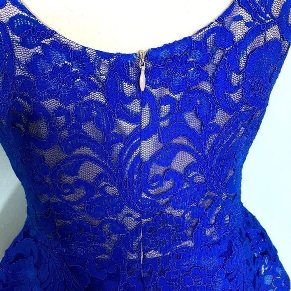 Beautiful Lace Peplum Dress by Explosion - Picture 10 of 13